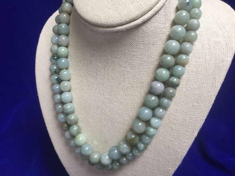 Beautiful Jadeite Continuous Necklace Wt:170g [Photo 9]