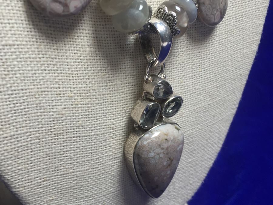 Designer Style Necklace Including Genuine Stones Wt:102.3g [Photo 15]