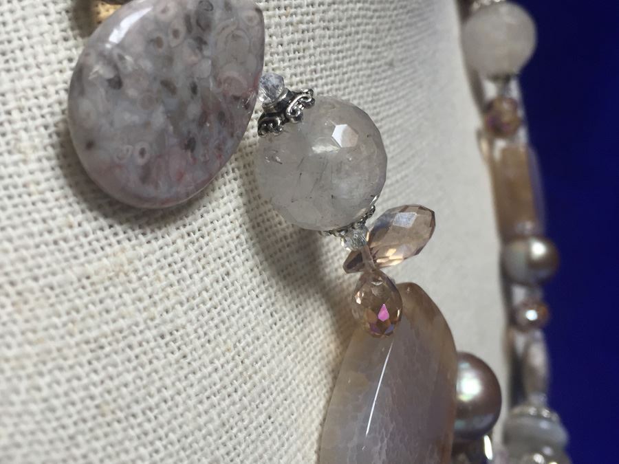 Designer Style Necklace Including Genuine Stones Wt:102.3g [Photo 13]