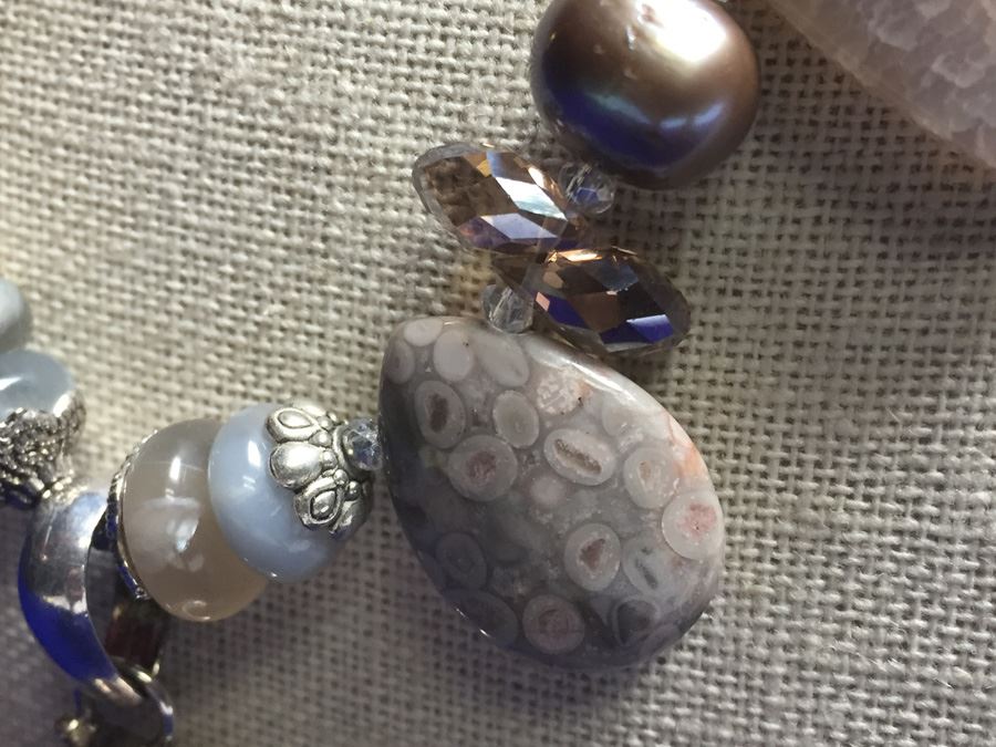 Designer Style Necklace Including Genuine Stones Wt:102.3g [Photo 7]