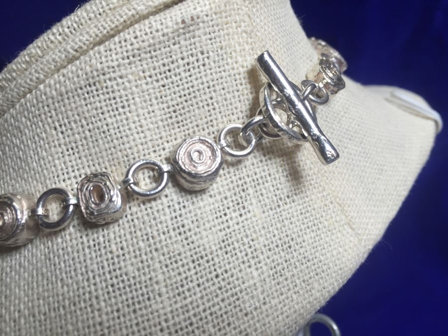 Sterling & 24k Gold Designer Necklace With Multiple Gemstones [Photo 11]