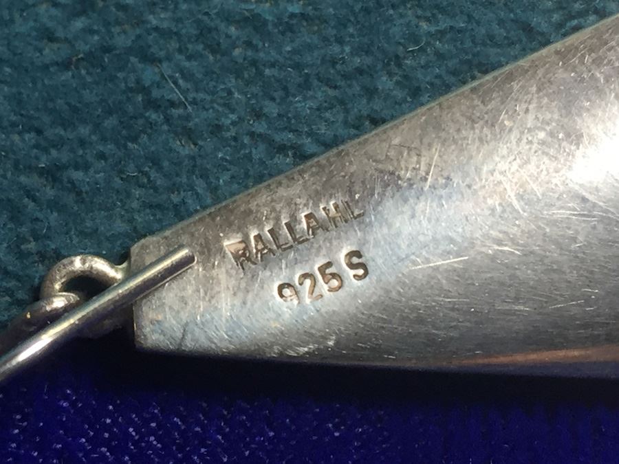 Signed Rallahl Sterling Silver Earrings Wt:20.4g [Photo 3]