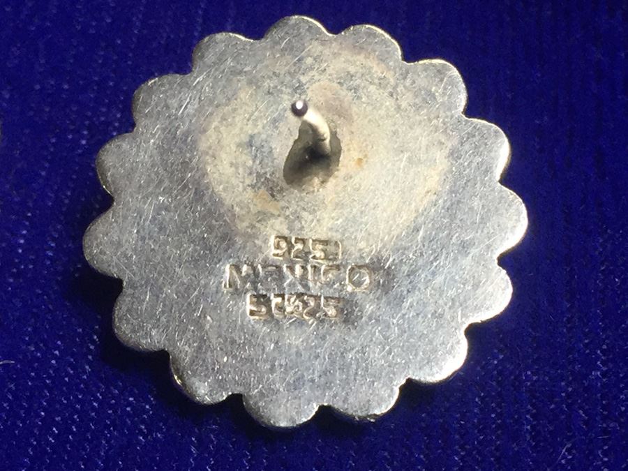 Mexican Sterling Silver Earrings Wt:13.9g [Photo 3]