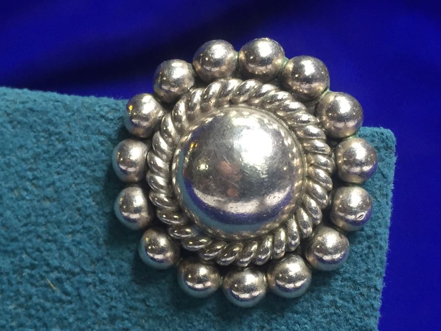 Mexican Sterling Silver Earrings Wt:13.9g [Photo 2]