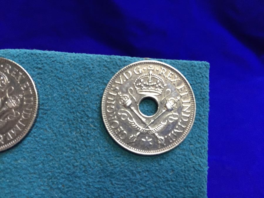 Silver Tone Coin Earrings  [Photo 4]