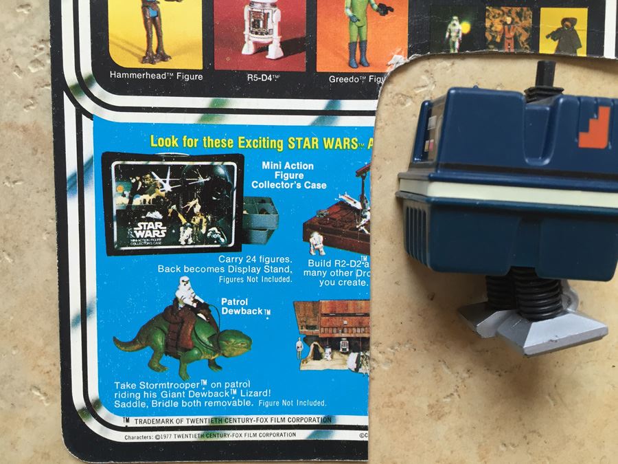 STAR WARS Kenner Action Figure 1978 Power Droid And 1978 R5-D4 With Partial Cards Excellent Condition Never Played With [Photo 14]