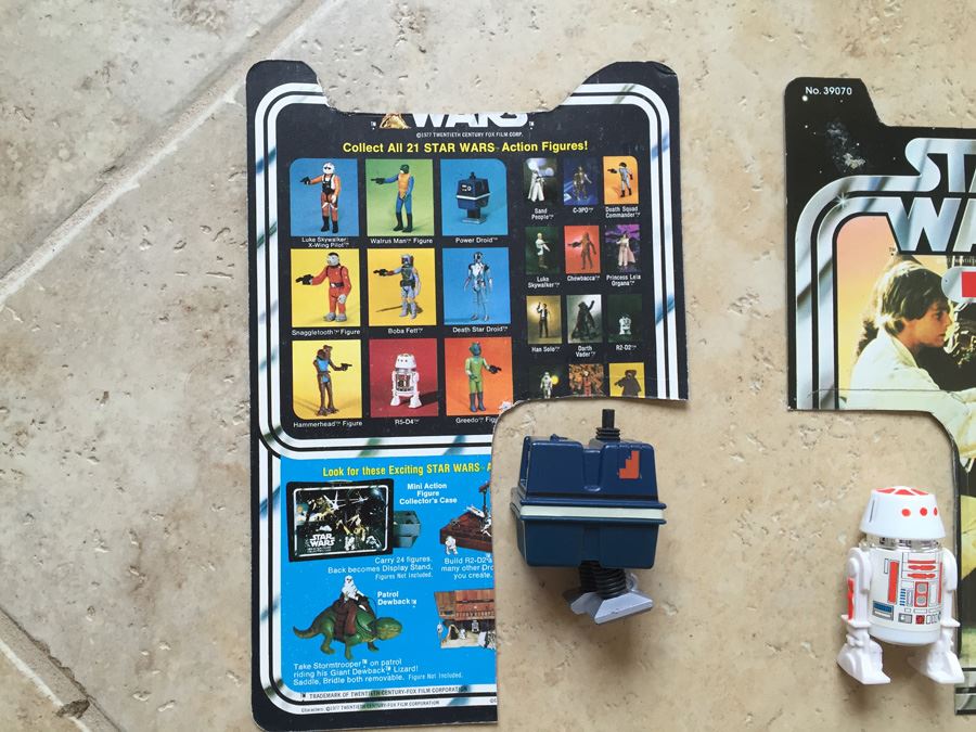 STAR WARS Kenner Action Figure 1978 Power Droid And 1978 R5-D4 With Partial Cards Excellent Condition Never Played With [Photo 12]