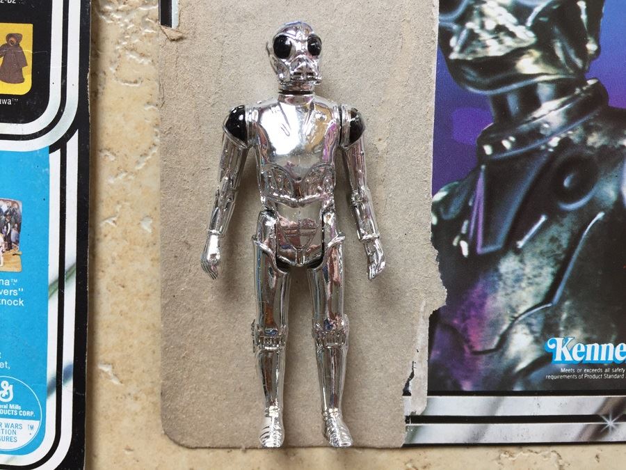 STAR WARS Kenner Action Figure 1978 Snaggletooth And 1978 Death Star Droid With Cards Excellent Condition Never Played With [Photo 16]