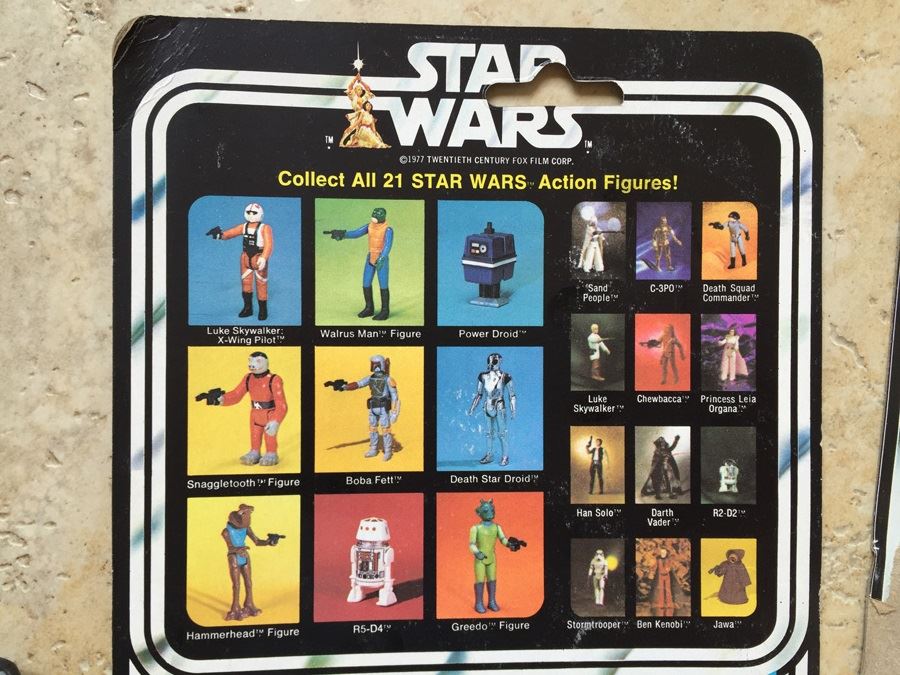 STAR WARS Kenner Action Figure 1978 Snaggletooth And 1978 Death Star Droid With Cards Excellent Condition Never Played With [Photo 13]