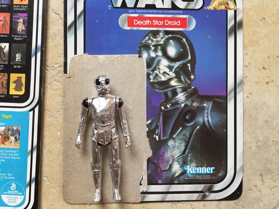 STAR WARS Kenner Action Figure 1978 Snaggletooth And 1978 Death Star Droid With Cards Excellent Condition Never Played With [Photo 3]