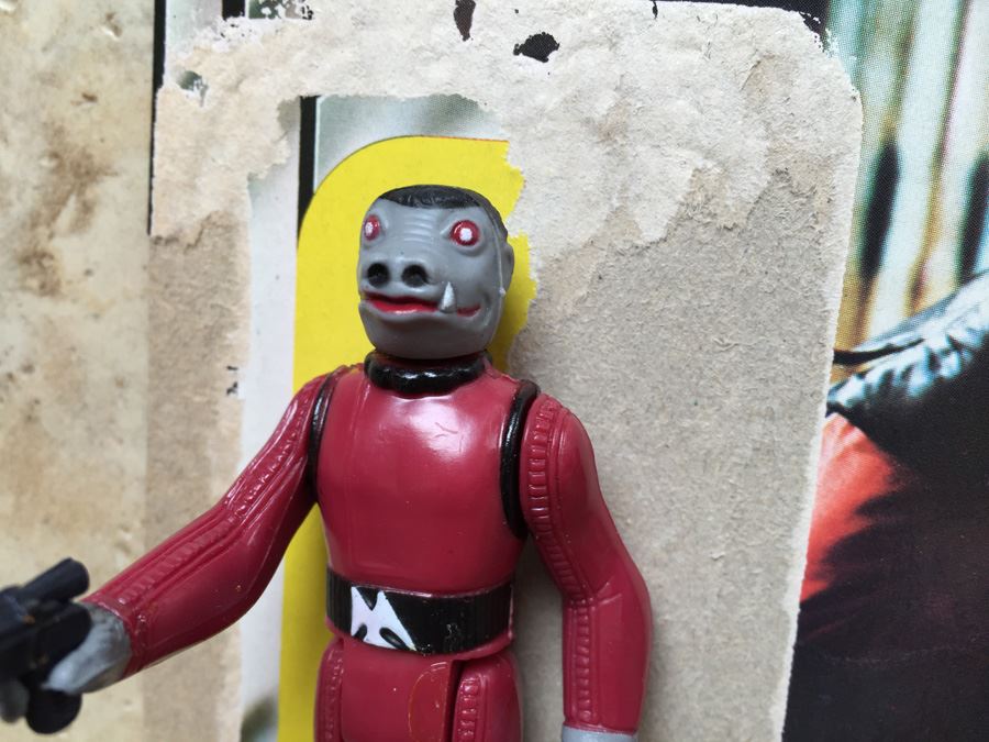 STAR WARS Kenner Action Figure 1978 Snaggletooth And 1978 Death Star Droid With Cards Excellent Condition Never Played With [Photo 5]