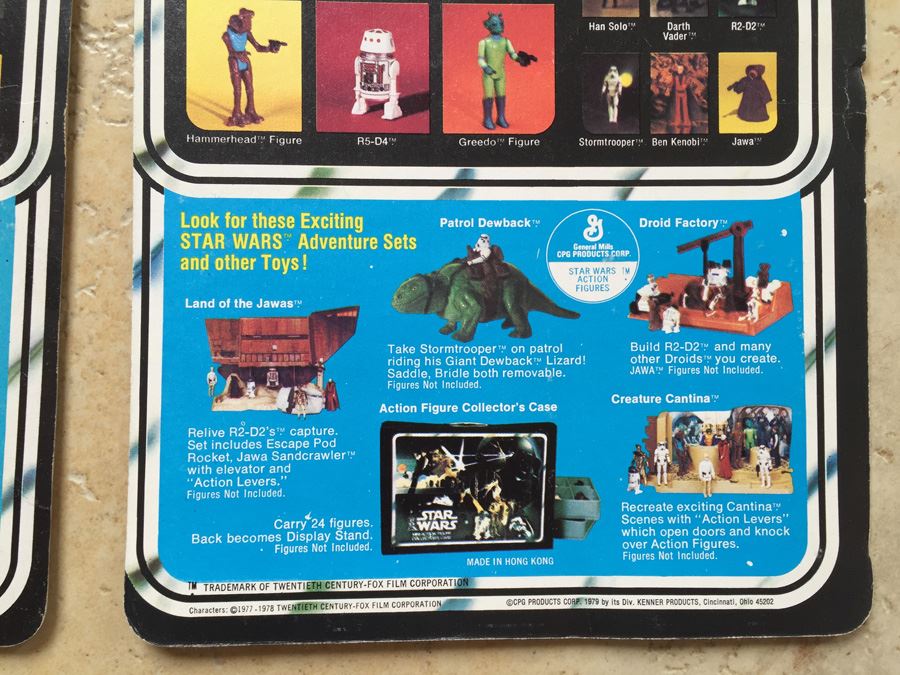 STAR WARS Kenner Action Figure 1978 Snaggletooth And 1978 Death Star Droid With Cards Excellent Condition Never Played With [Photo 26]