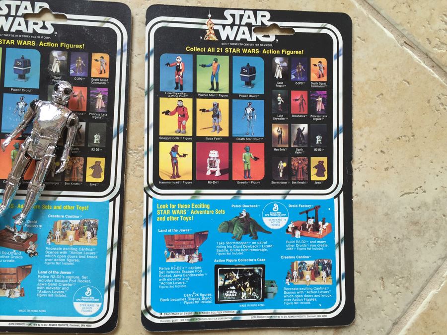 STAR WARS Kenner Action Figure 1978 Snaggletooth And 1978 Death Star Droid With Cards Excellent Condition Never Played With [Photo 24]