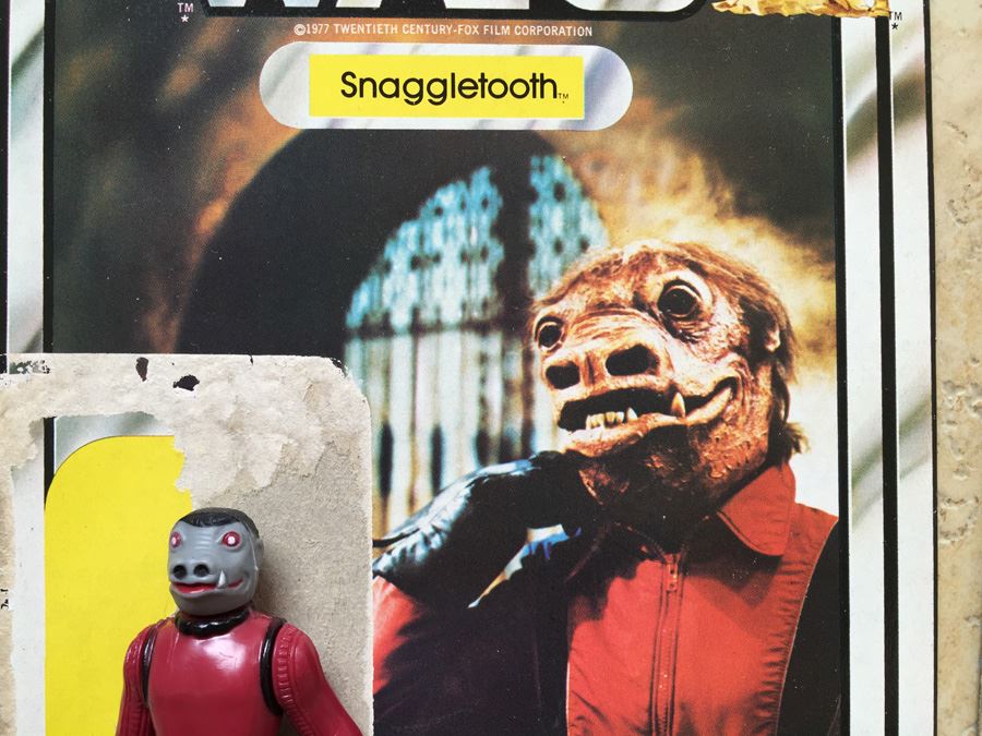 STAR WARS Kenner Action Figure 1978 Snaggletooth And 1978 Death Star Droid With Cards Excellent Condition Never Played With [Photo 11]
