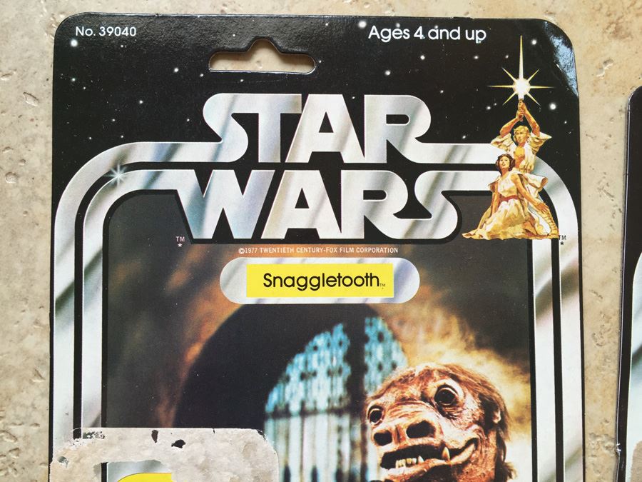STAR WARS Kenner Action Figure 1978 Snaggletooth And 1978 Death Star Droid With Cards Excellent Condition Never Played With [Photo 10]
