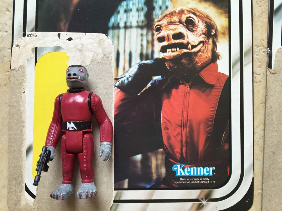 STAR WARS Kenner Action Figure 1978 Snaggletooth And 1978 Death Star Droid With Cards Excellent Condition Never Played With [Photo 12]