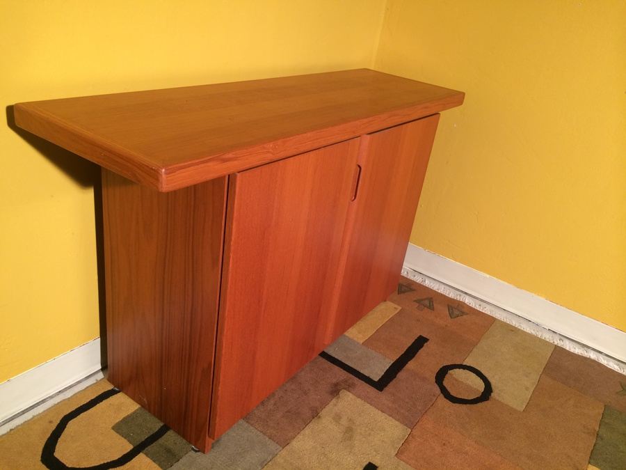 Teak Veneer Console Table / Bar [Photo 5]