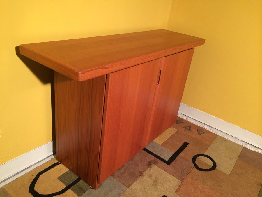 Teak Veneer Console Table / Bar [Photo 4]