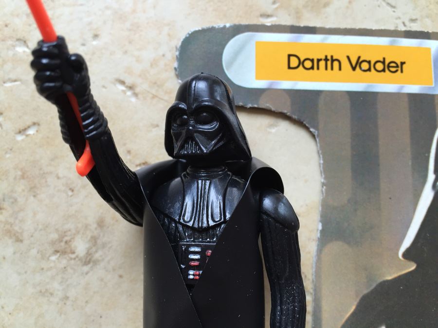 STAR WARS Kenner Action Figure 1977 Darth Vader With Portion Of Card Excellent Condition Never Played With [Photo 4]