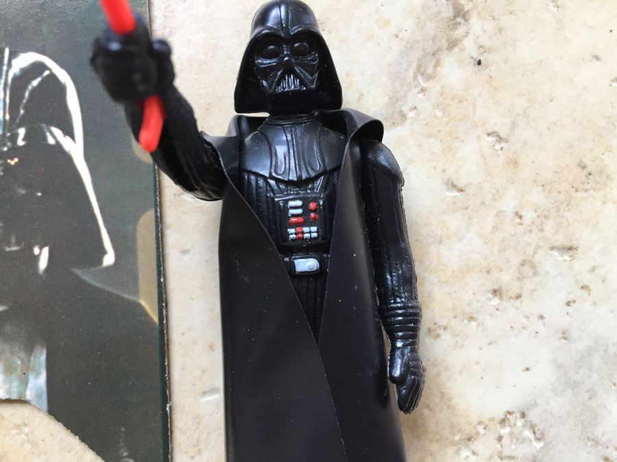 STAR WARS Kenner Action Figure 1977 Darth Vader With Portion Of Card Excellent Condition Never Played With [Photo 9]