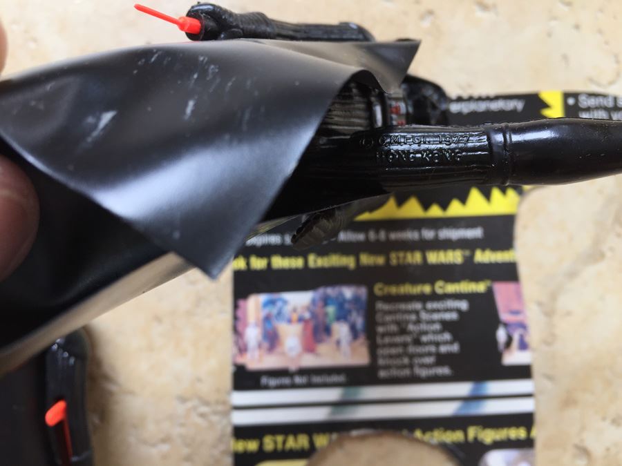 STAR WARS Kenner Action Figure 1977 Darth Vader With Portion Of Card Excellent Condition Never Played With [Photo 16]