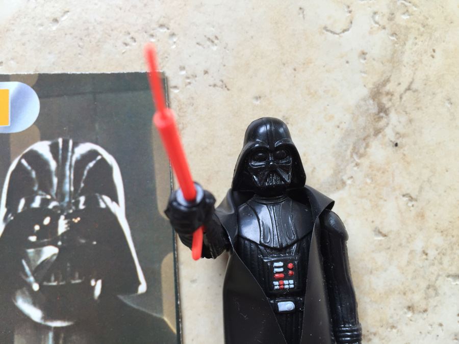 STAR WARS Kenner Action Figure 1977 Darth Vader With Portion Of Card Excellent Condition Never Played With [Photo 8]