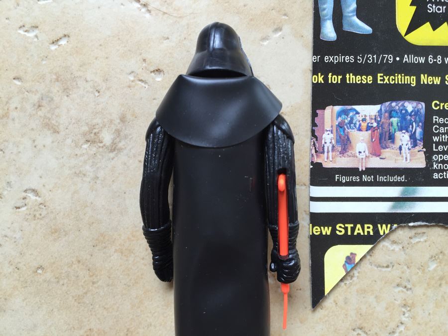 STAR WARS Kenner Action Figure 1977 Darth Vader With Portion Of Card Excellent Condition Never Played With [Photo 13]