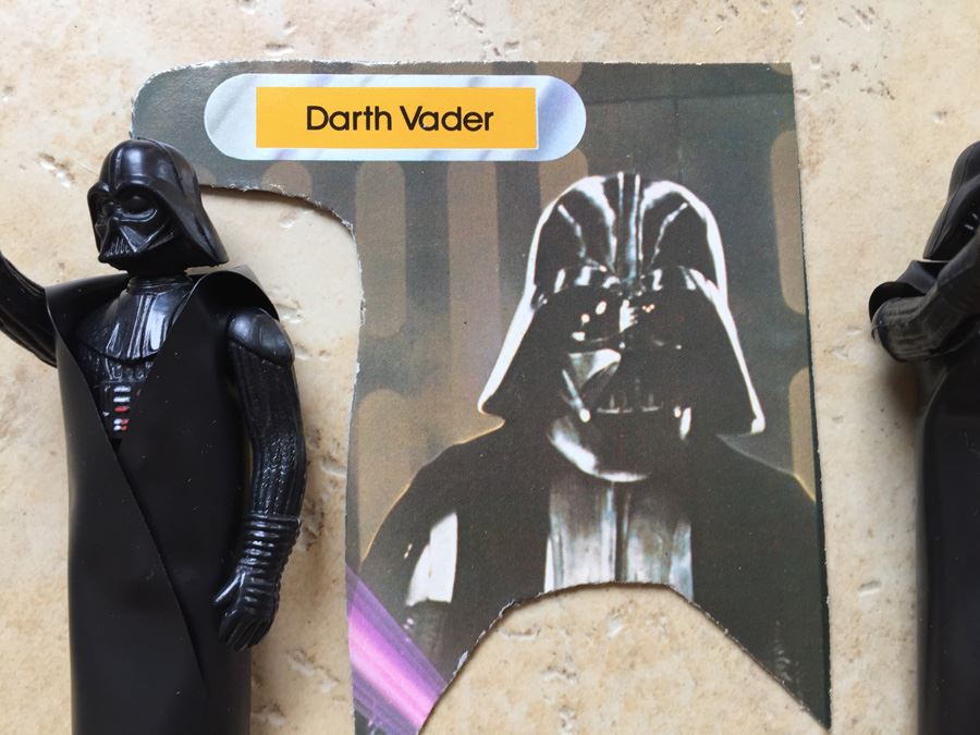 STAR WARS Kenner Action Figure 1977 Darth Vader With Portion Of Card Excellent Condition Never Played With [Photo 7]