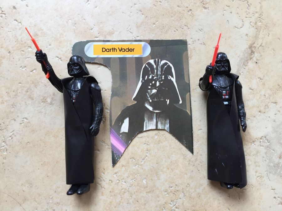 STAR WARS Kenner Action Figure 1977 Darth Vader With Portion Of Card Excellent Condition Never Played With [Photo 1]