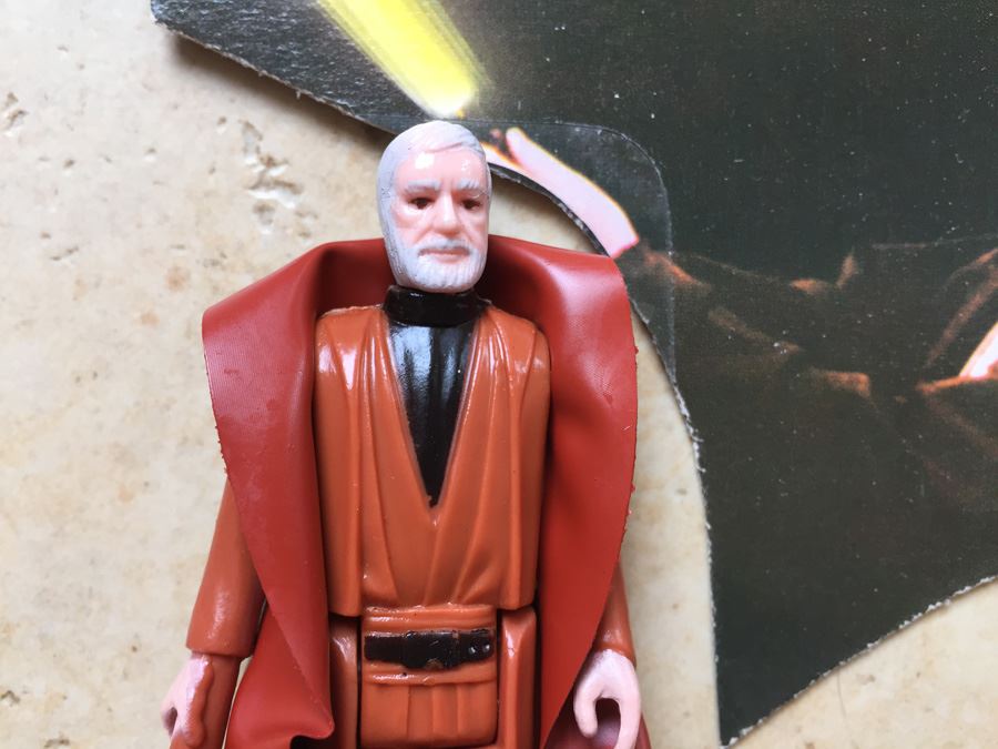 STAR WARS Kenner Action Figure 1977 Ben (Obi-Wan) Kenobi And 1977 Chewbacca With Portion Of Cards Excellent Condition Never Played With [Photo 5]