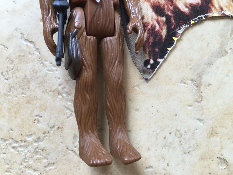 STAR WARS Kenner Action Figure 1977 Ben (Obi-Wan) Kenobi And 1977 Chewbacca With Portion Of Cards Excellent Condition Never Played With [Photo 14]