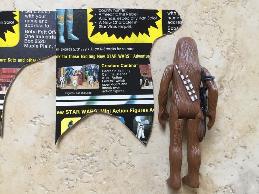 STAR WARS Kenner Action Figure 1977 Ben (Obi-Wan) Kenobi And 1977 Chewbacca With Portion Of Cards Excellent Condition Never Played With [Photo 15]