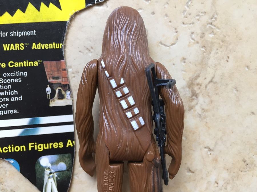 STAR WARS Kenner Action Figure 1977 Ben (Obi-Wan) Kenobi And 1977 Chewbacca With Portion Of Cards Excellent Condition Never Played With [Photo 16]