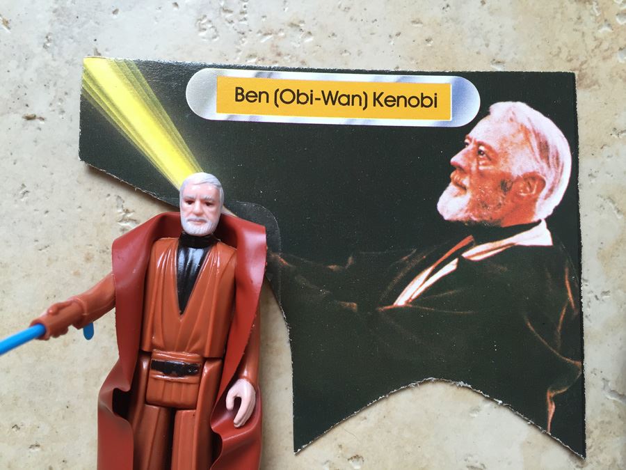 STAR WARS Kenner Action Figure 1977 Ben (Obi-Wan) Kenobi And 1977 Chewbacca With Portion Of Cards Excellent Condition Never Played With [Photo 8]