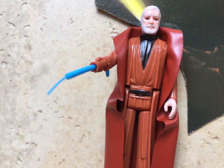 STAR WARS Kenner Action Figure 1977 Ben (Obi-Wan) Kenobi And 1977 Chewbacca With Portion Of Cards Excellent Condition Never Played With [Photo 2]