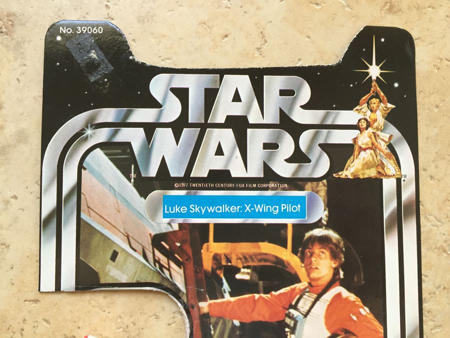 STAR WARS Kenner Action Figure 1978 Luke Skywalker X-Wing Pilot And 1977 Hans Solo With Portion Of Cards Excellent Condition Never Played With [Photo 5]