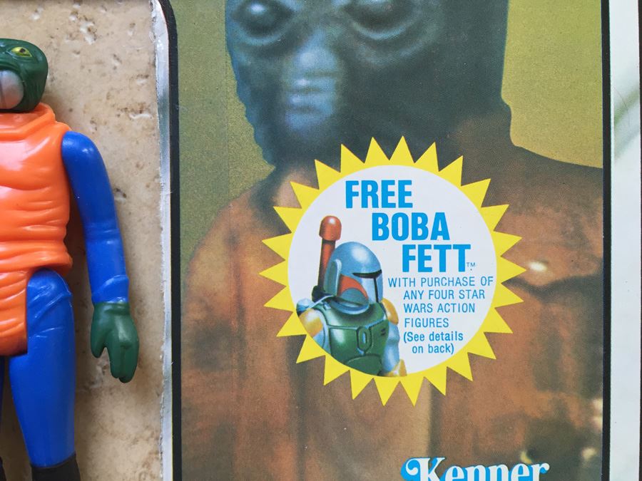 STAR WARS Kenner Action Figure 1978 Walrus Man And 1978 Greedo With Portion Of Cards Excellent Condition Never Played With Extra Gun [Photo 9]