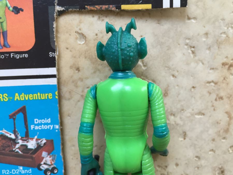 STAR WARS Kenner Action Figure 1978 Walrus Man And 1978 Greedo With Portion Of Cards Excellent Condition Never Played With Extra Gun [Photo 23]