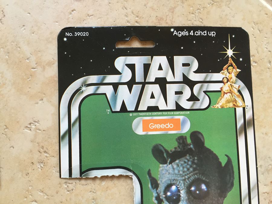 STAR WARS Kenner Action Figure 1978 Walrus Man And 1978 Greedo With Portion Of Cards Excellent Condition Never Played With Extra Gun [Photo 15]
