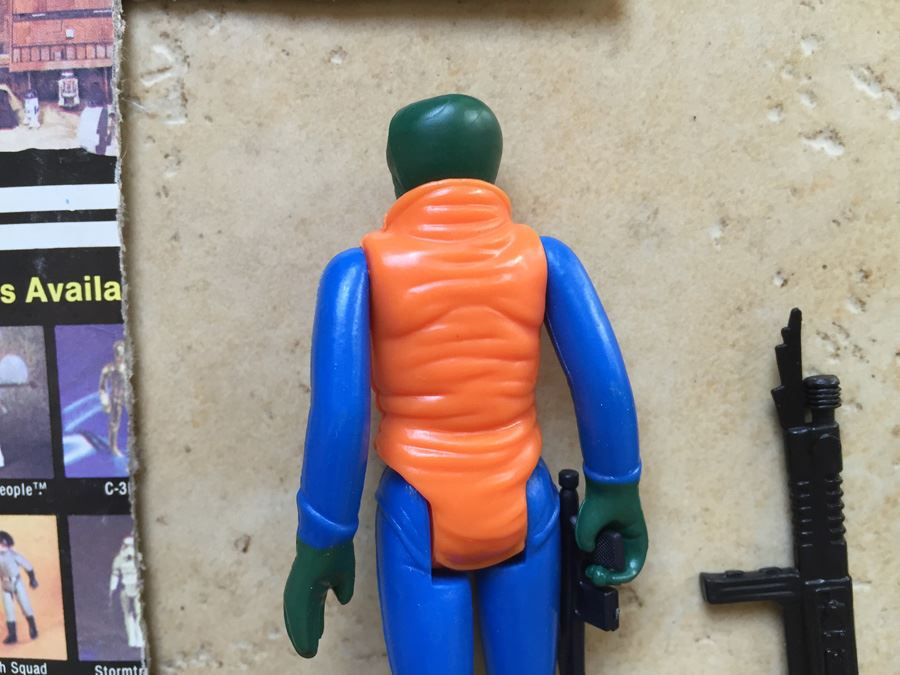 STAR WARS Kenner Action Figure 1978 Walrus Man And 1978 Greedo With Portion Of Cards Excellent Condition Never Played With Extra Gun [Photo 13]