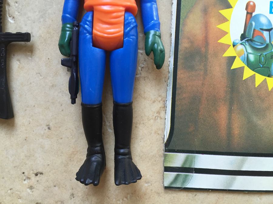 STAR WARS Kenner Action Figure 1978 Walrus Man And 1978 Greedo With Portion Of Cards Excellent Condition Never Played With Extra Gun [Photo 8]