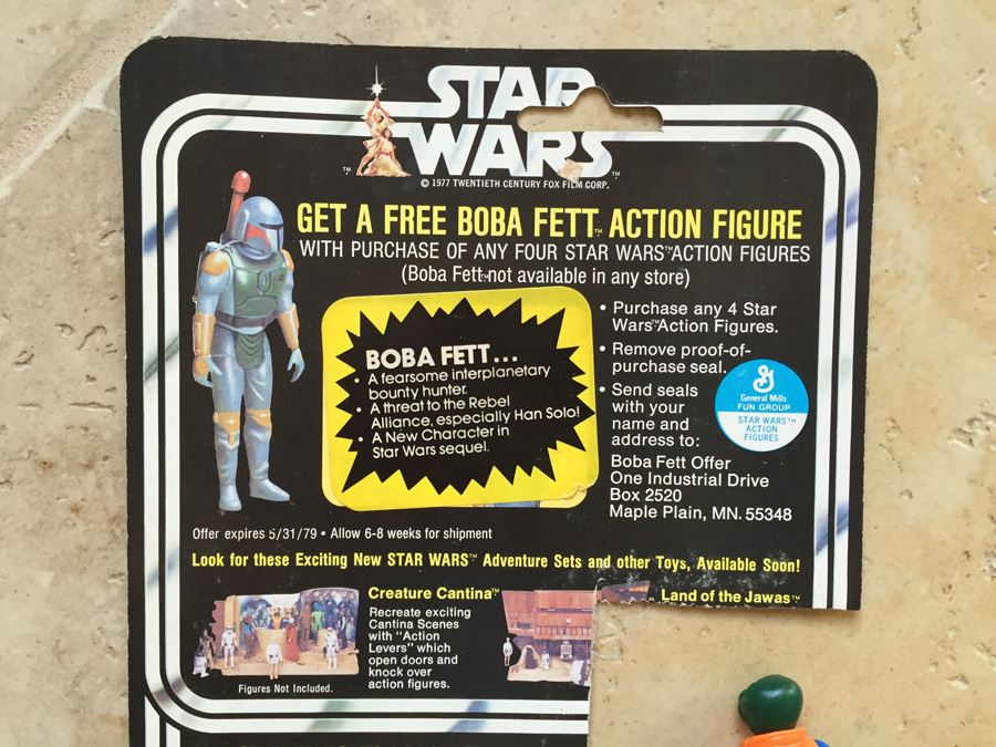 STAR WARS Kenner Action Figure 1978 Walrus Man And 1978 Greedo With Portion Of Cards Excellent Condition Never Played With Extra Gun [Photo 11]