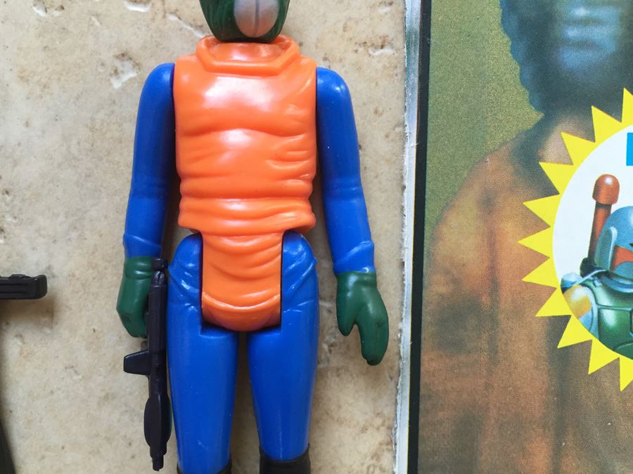 STAR WARS Kenner Action Figure 1978 Walrus Man And 1978 Greedo With Portion Of Cards Excellent Condition Never Played With Extra Gun [Photo 7]