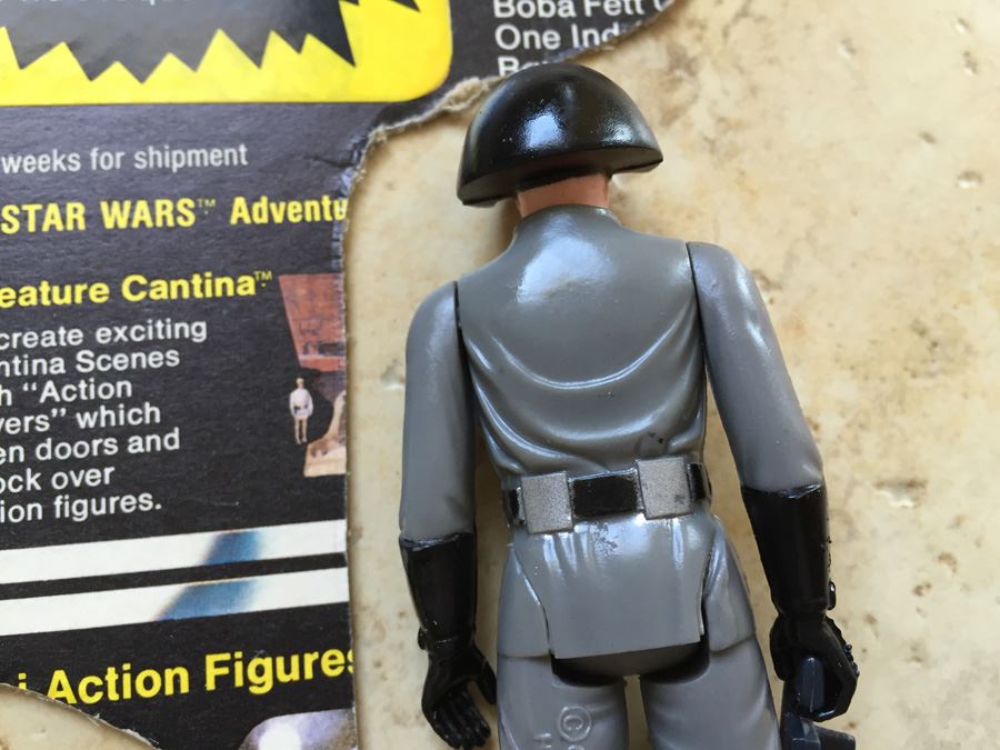 STAR WARS Kenner Action Figure 1977 Stormtrooper And 1977 Death Squad Commander With Portion Of Cards Excellent Condition Never Played With [Photo 12]