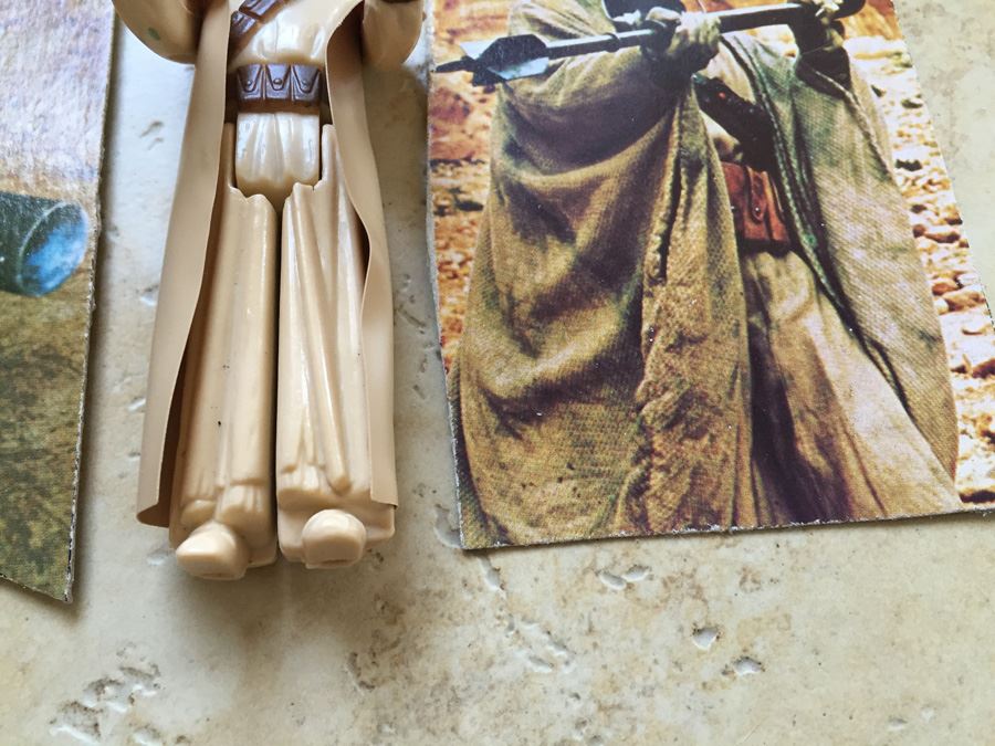 STAR WARS Kenner Action Figure 1977 Jawa, 1977 Sand People, 1978 Hammerhead And 1983 Ree Yees With Portion Of Cards Excellent Condition Never Played With [Photo 17]