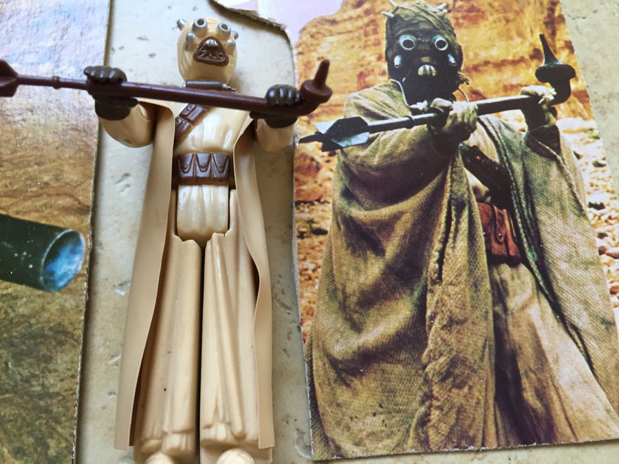 STAR WARS Kenner Action Figure 1977 Jawa, 1977 Sand People, 1978 Hammerhead And 1983 Ree Yees With Portion Of Cards Excellent Condition Never Played With [Photo 16]