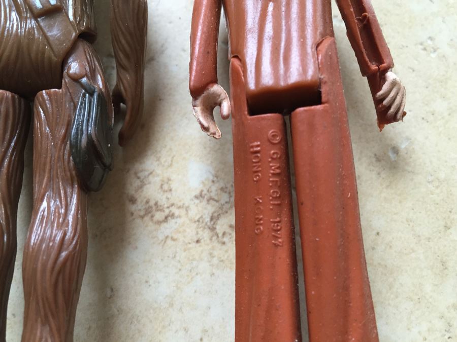 STAR WARS Kenner Action Figure Vintage 1977 Ben (Obi-Wan) Kenobi,  Chewbacca And Stormtrooper [Photo 11]