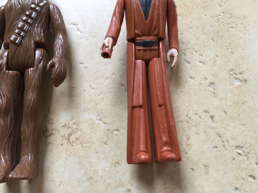 STAR WARS Kenner Action Figure Vintage 1977 Ben (Obi-Wan) Kenobi,  Chewbacca And Stormtrooper [Photo 4]