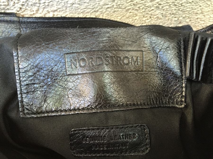 Genuine Leather Nordstrom Zebra Print Handbag Made In Italy [Photo 3]