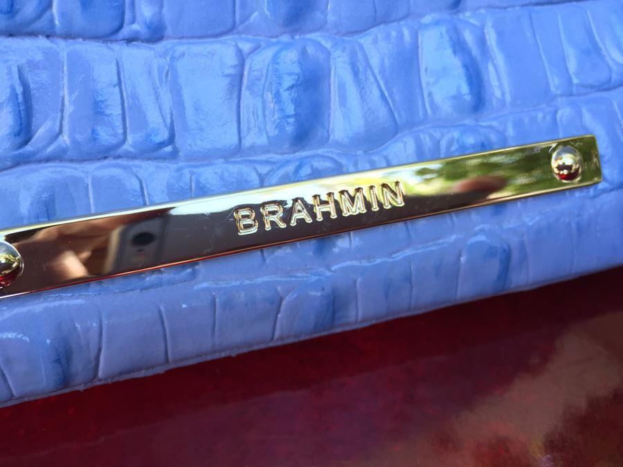 BRAHMIN Croc Embossed Leather Handbag [Photo 3]